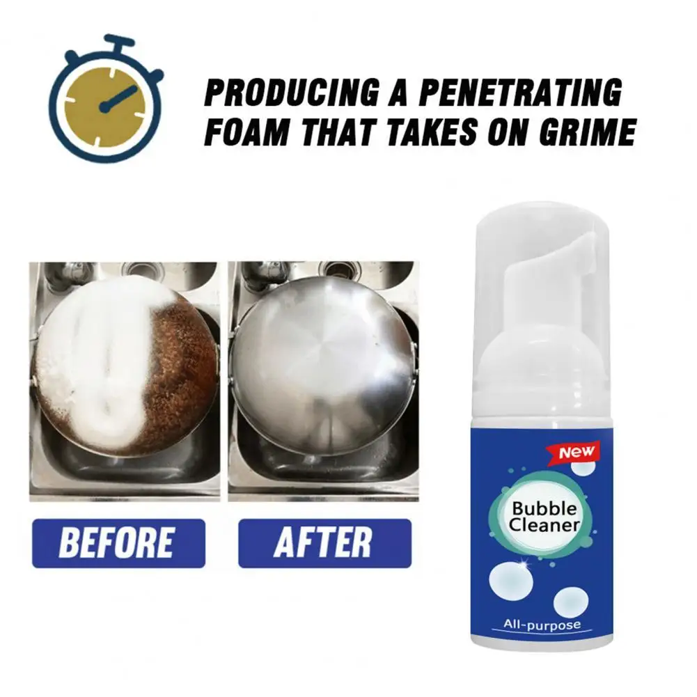 30ml/100ml Multipurpose Bubble Cleaner Quick Effect Fresh Grease Cleaning Rust Remove Foam Household Liquid for Kitchen
30ml/100ml Multipurpose Bubble Cleaner Quick Effect Fresh Grease Cleaning Rust Remove Foam Household Liquid for Kitchen