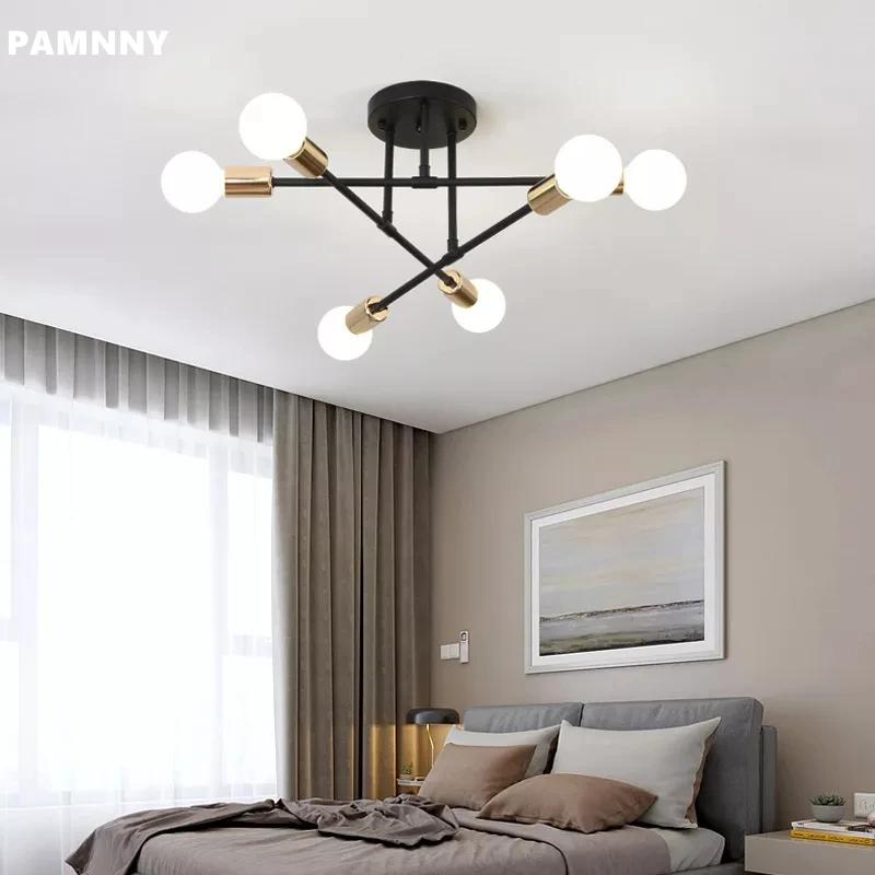 Creative Nordic Minimalist Ceiling Chandelier Lamps Dining Loft Living Room Bedroom 6 Heads E27 Iron Art Ceiling Lights
Creative Nordic Minimalist Ceiling Chandelier Lamps Dining Loft Living Room Bedroom 6 Heads E27 Iron Art Ceiling Lights