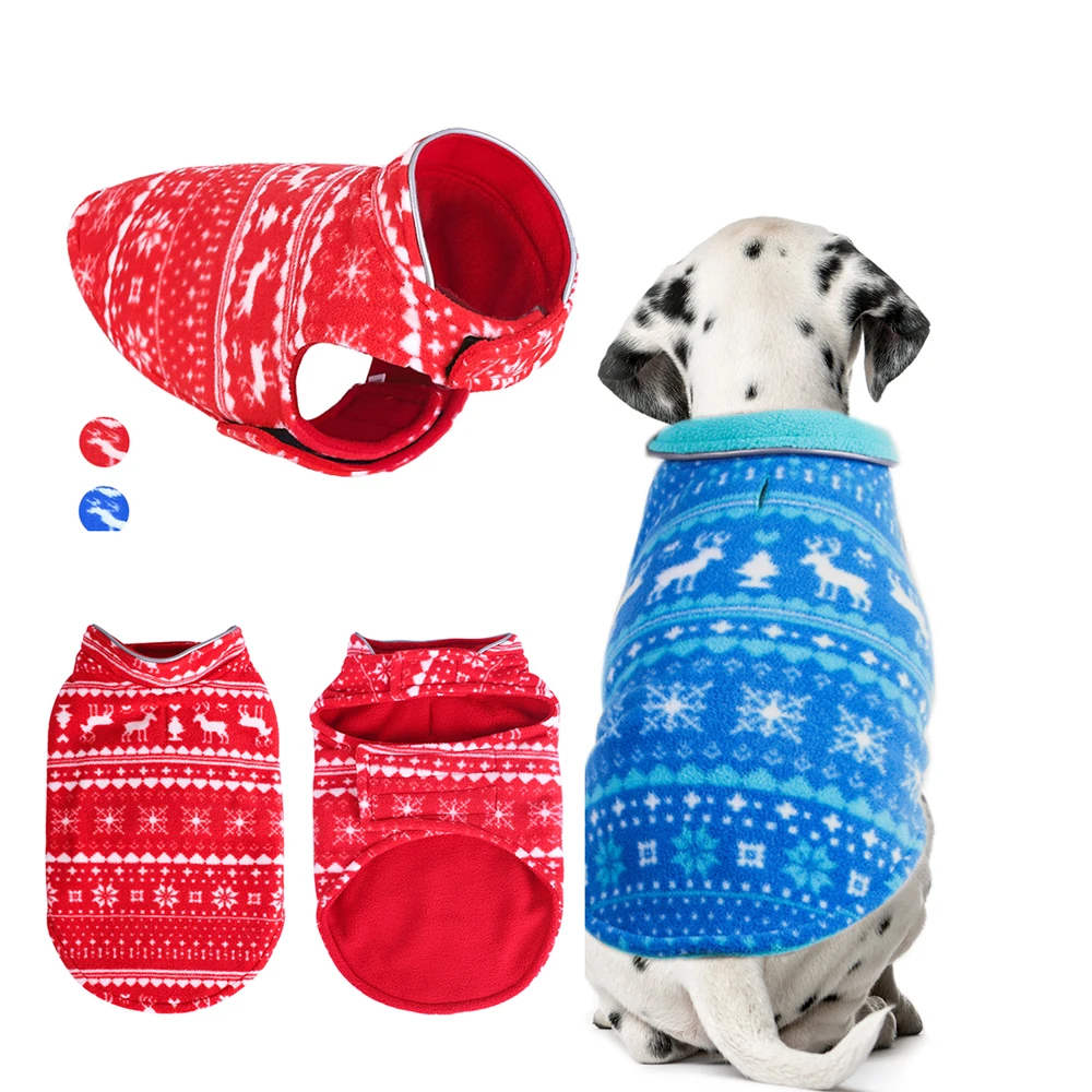 Warm Winter Dog Clothes Vest Two-sided color Christmas Dog Costume Reflective Puppy Cat Outfits French Bulldog Clothing Jackets
Warm Winter Dog Clothes Vest Two-sided color Christmas Dog Costume Reflective Puppy Cat Outfits French Bulldog Clothing Jackets