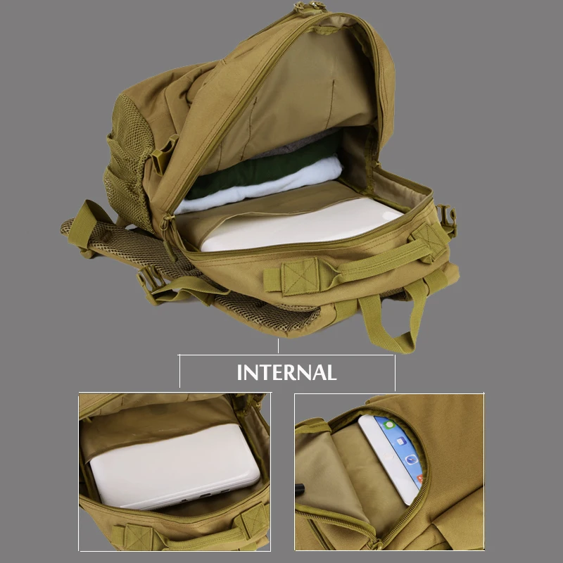 25L Waterproof Military Backpack Women Men's Hiking Tactical Backpack 900D Nylon School Bag Climbing Sport Bag 4 Colors
25L Waterproof Military Backpack Women Men's Hiking Tactical Backpack 900D Nylon School Bag Climbing Sport Bag 4 Colors