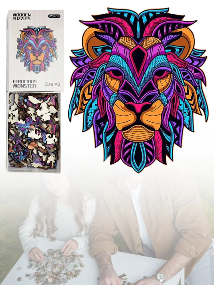 Wooden Jigsaw Puzzles Lion Unique Shape Irregular Pieces Adults Children DIY Animals Model Toys Best Gift For Kids Puzzle DH
Wooden Jigsaw Puzzles Lion Unique Shape Irregular Pieces Adults Children DIY Animals Model Toys Best Gift For Kids Puzzle DH
