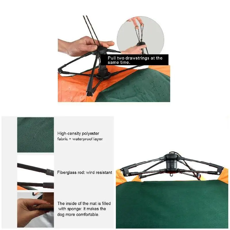 Outdoor Pet Dog Tent Portable Waterproof Automatic Folding Dog Cats Kennel BJStore
Outdoor Pet Dog Tent Portable Waterproof Automatic Folding Dog Cats Kennel BJStore