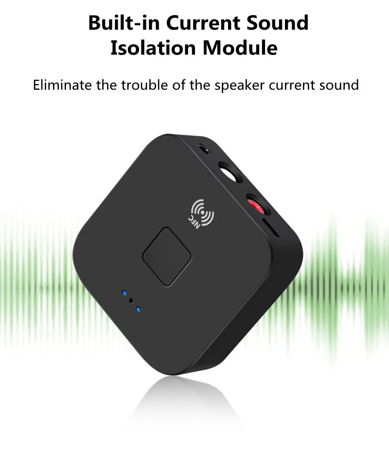 Аудиоприемник Bluetooth мобильный телефон NFC для рабочего стола 3 5 мм AUX/RCA Hi-Fi