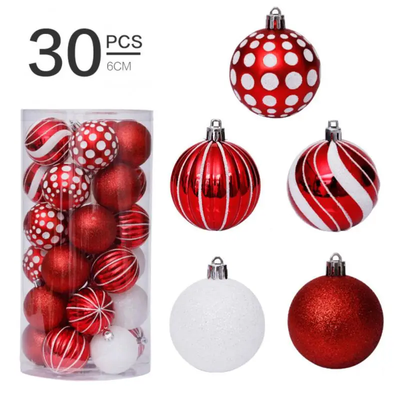 30Pcs/Set Glitter Christmas Tree Ball Baubles Colorful Xmas Party Home Garden Christmas Decoration Supplies Hot Sale 6 Colors
30Pcs/Set Glitter Christmas Tree Ball Baubles Colorful Xmas Party Home Garden Christmas Decoration Supplies Hot Sale 6 Colors