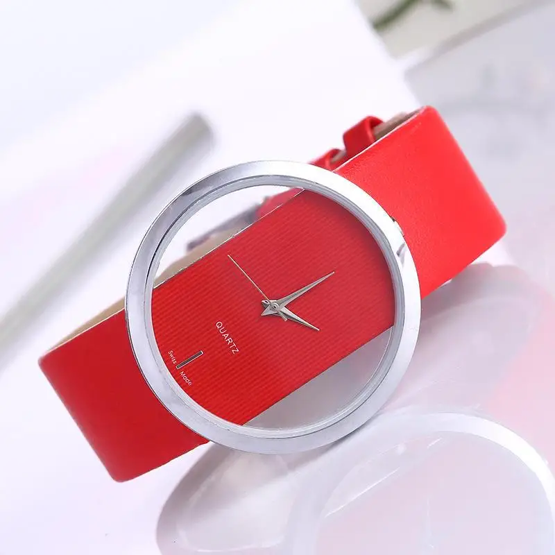Leather Quartz Watch reloj mujer Ransparent Dial Lady Watches Women Luxury Round Dress Watch relojes para mujer Clock Top Brand
Leather Quartz Watch reloj mujer Ransparent Dial Lady Watches Women Luxury Round Dress Watch relojes para mujer Clock Top Brand