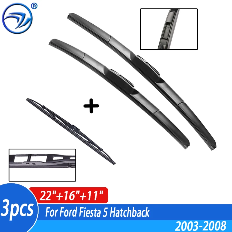 Набор передних и задних дворников для Ford Fiesta 5 Hatchback 2003-2008, 22 дюйма, 16 дюймов, 11 дюймов
Набор передних и задних дворников для Ford Fiesta 5 Hatchback 2003-2008, 22 дюйма, 16 дюймов, 11 дюймов