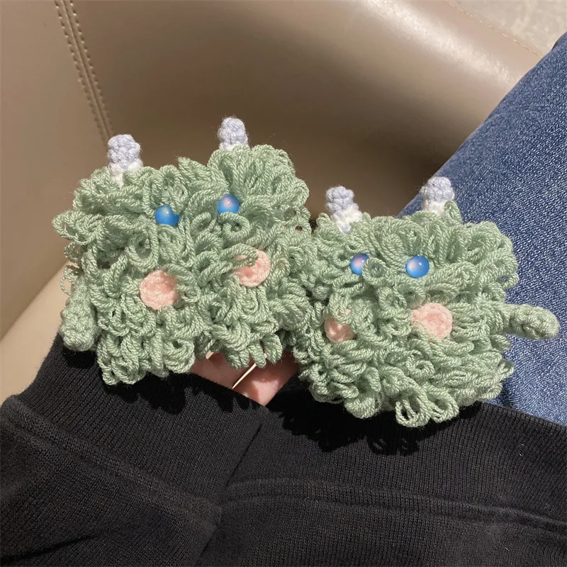 Cute Knitting Green Monster Earphone Case For Apple AirPods 1 2 Pro Charging Box Protection Cover Fabric Cartoon Headphone Cases
Cute Knitting Green Monster Earphone Case For Apple AirPods 1 2 Pro Charging Box Protection Cover Fabric Cartoon Headphone Cases