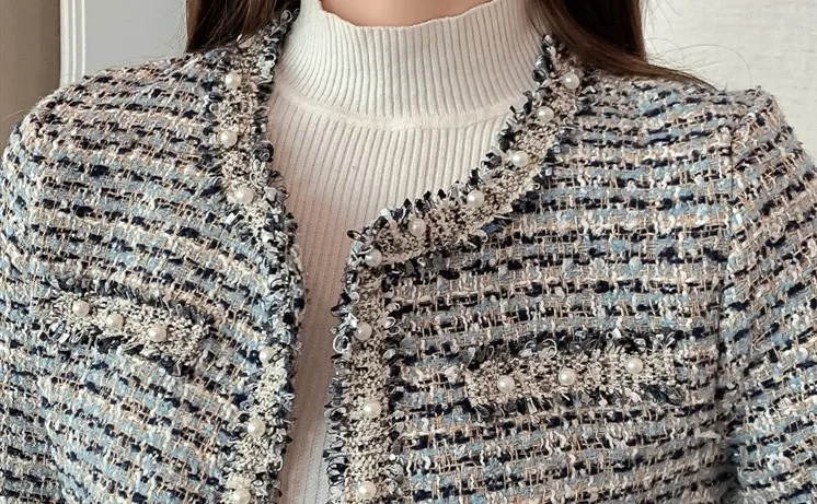 Autumn Winter Women Tweed 2 Piece Set Vintage Elegant Runway Tracksuit Long Sleeve Coat Tops And Mini Skirt Suit Outfit 2020
Autumn Winter Women Tweed 2 Piece Set Vintage Elegant Runway Tracksuit Long Sleeve Coat Tops And Mini Skirt Suit Outfit 2020