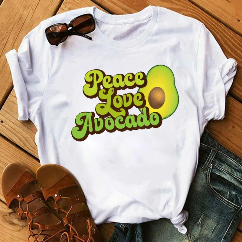 Cartoon Avocado Tshirt Women Tshirt Cute Tee Tops Female Short Sleeve T-shirts Fashion Harajuku Ulzzang Tops T-shirt Camiseta Fe
Cartoon Avocado Tshirt Women Tshirt Cute Tee Tops Female Short Sleeve T-shirts Fashion Harajuku Ulzzang Tops T-shirt Camiseta Fe