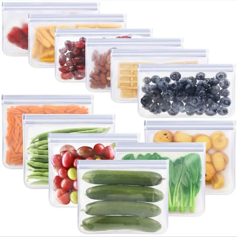 Food Ziplock Bag Reusable Fresh Keeping Bags Sacs De Nourriture Bolsas Almacenamiento Leakproof Storage Containers Frozen Bag
Food Ziplock Bag Reusable Fresh Keeping Bags Sacs De Nourriture Bolsas Almacenamiento Leakproof Storage Containers Frozen Bag