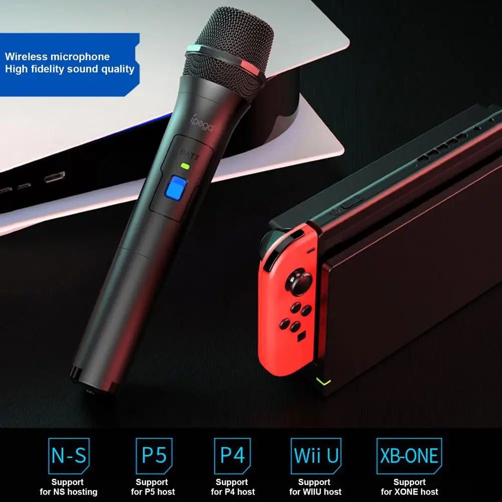 Беспроводной игровой микрофон, ручной динамический микрофон для записи, пения в студии, для PS5/NS Switch/Xbox One
Беспроводной игровой микрофон, ручной динамический микрофон для записи, пения в студии, для PS5/NS Switch/Xbox One