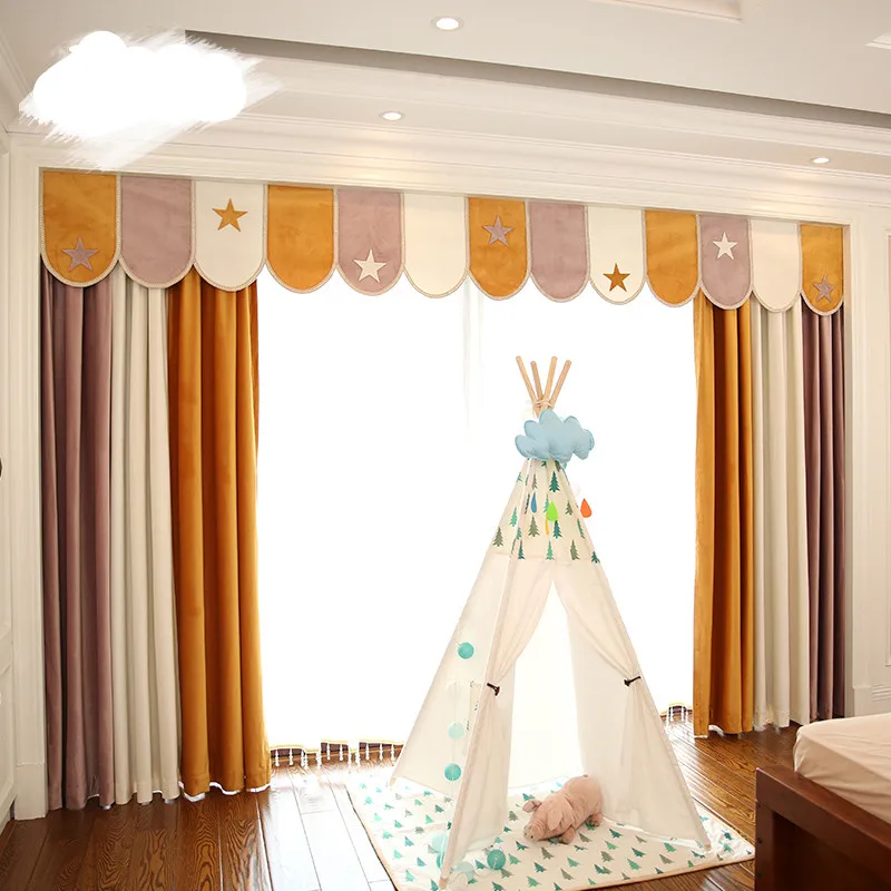 Custom curtain High quality modern Simplicity flannel Splicing boy girl childrenroom blackout curtain valance tulle panel M1184
Custom curtain High quality modern Simplicity flannel Splicing boy girl childrenroom blackout curtain valance tulle panel M1184