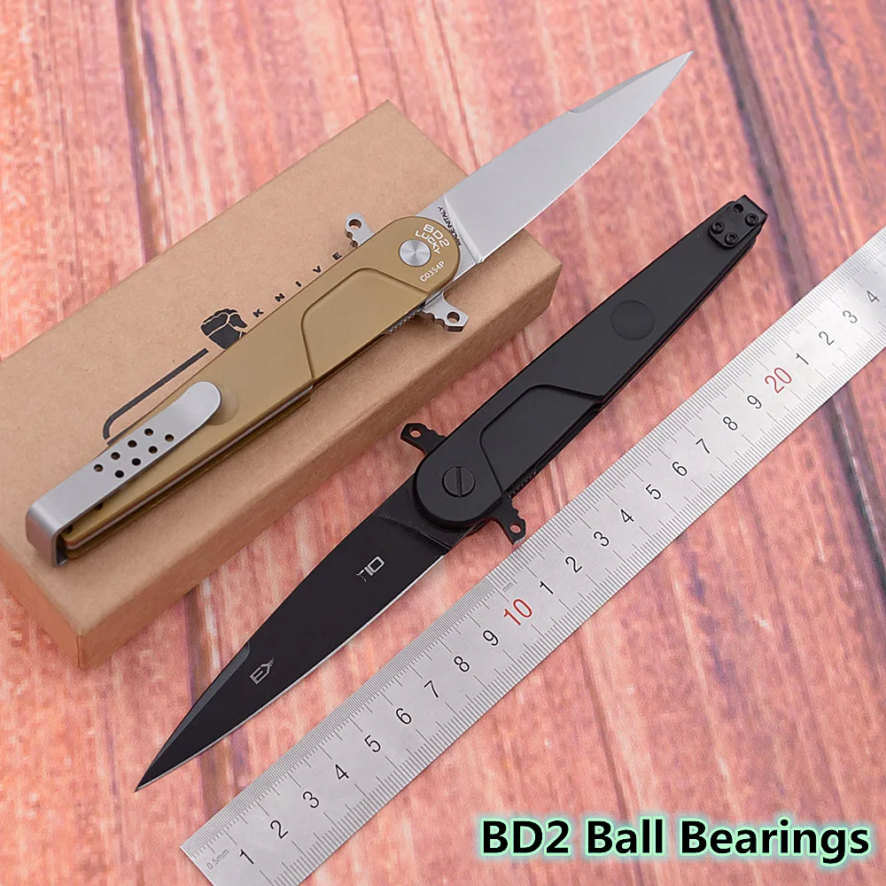 JUFULE New BD2 Lucky N690 blade Aluminum Handle Ball Bearing hunt camp outdoor Survival kitchen EDC Tool Tactical folding knife
JUFULE New BD2 Lucky N690 blade Aluminum Handle Ball Bearing hunt camp outdoor Survival kitchen EDC Tool Tactical folding knife