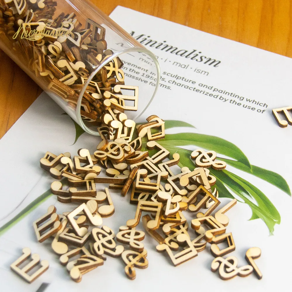 NICROLANDEE 100pcs Laser Cut Wood Music Note Embellishment Wooden Shape Craft Wedding Decor Party DIY Decoration
NICROLANDEE 100pcs Laser Cut Wood Music Note Embellishment Wooden Shape Craft Wedding Decor Party DIY Decoration