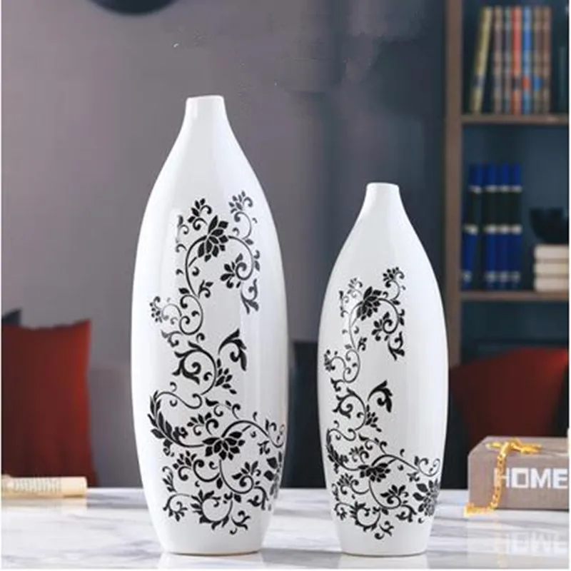Black and white vase, ceramic decoration, creative home modern minimalist crafts, wedding decoration, flower arrangement
Black and white vase, ceramic decoration, creative home modern minimalist crafts, wedding decoration, flower arrangement