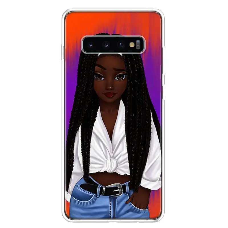 2bunz Melanin Poppin Aba Black Gir Phone Case For Samsung Galaxy S20 FE S21 Ultra S10 Lite S9 Plus S8 S7 Edge J8 J6 J4 S6 Cover | Мобильные