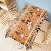 African Ancient Egyptian Pharaoh Hieroglyph Animal Antique Cultural Life Civilization Art Decor Tapestry Rectangle Table Cloth