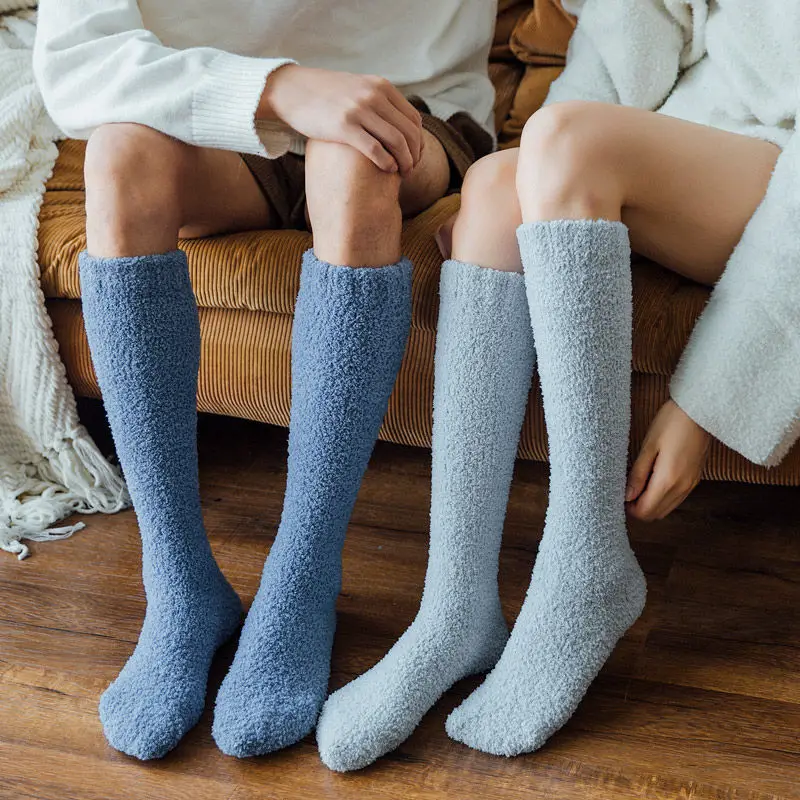 Solid Coral Fleece Long Socks Unisex Thick Warm Stockings Women Men High Knee Socks Leg Winter Floor Calcetines
Solid Coral Fleece Long Socks Unisex Thick Warm Stockings Women Men High Knee Socks Leg Winter Floor Calcetines