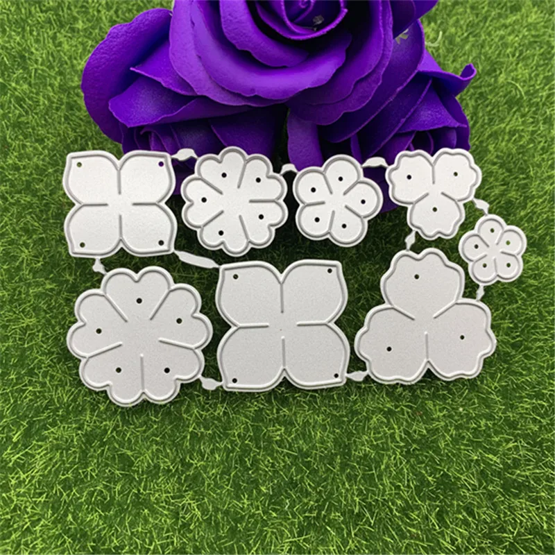 8 pieces of flowers 2 sizes hand embossed DIY album scrapbook greeting card decoration metal cutting mold
8 pieces of flowers 2 sizes hand embossed DIY album scrapbook greeting card decoration metal cutting mold