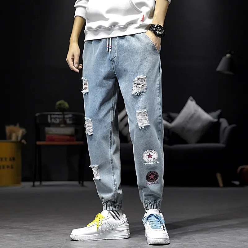 teenagers Harlan jeans male students Korean style trendy loose trousers Slim all-match casual pants with small feet haren pants
teenagers Harlan jeans male students Korean style trendy loose trousers Slim all-match casual pants with small feet haren pants