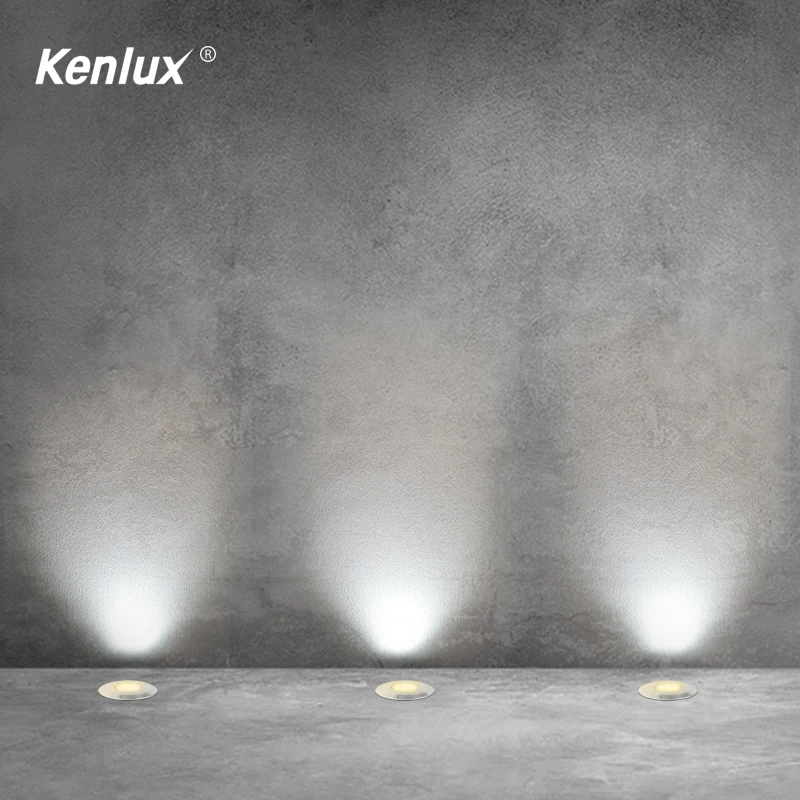 Kenlux LED Inground Light 2 Вт d52мм COB Алюминиевый наружный Подземный светодиодный светильник