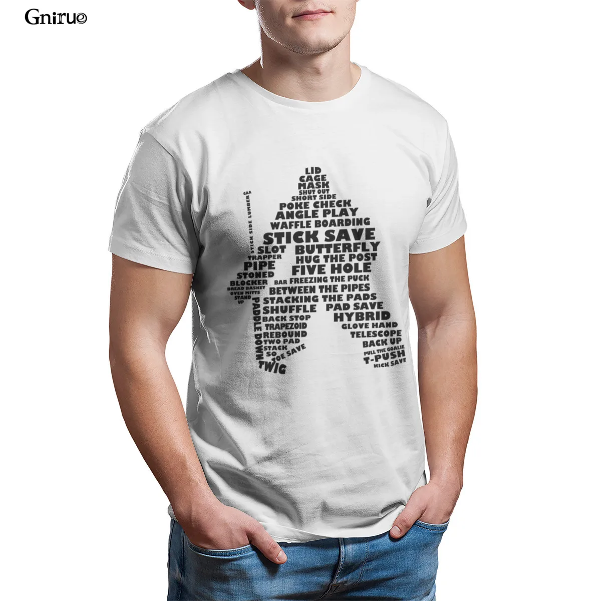 Wholesale Hockey Goalie Typeography Mens Premium T-Shirt Essentials Printing HipHop Woman Tees 102656
Wholesale Hockey Goalie Typeography Mens Premium T-Shirt Essentials Printing HipHop Woman Tees 102656