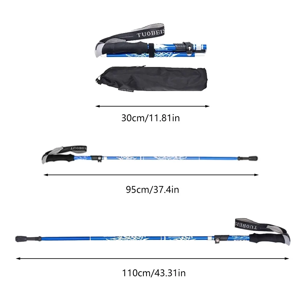 95-110CM Portable Camping Walking Stick Telescopic Foldable Hiking Trekking Canes Mountain Climbing Adjustable Defense Poles
95-110CM Portable Camping Walking Stick Telescopic Foldable Hiking Trekking Canes Mountain Climbing Adjustable Defense Poles