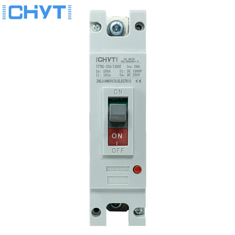 YTTMI-250/PV2 Moulded Case Circuit Breaker Switch 1P 250V 250A DC MCCB Solar Battery Main Switch
YTTMI-250/PV2 Moulded Case Circuit Breaker Switch 1P 250V 250A DC MCCB Solar Battery Main Switch