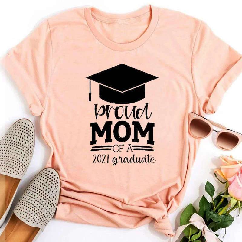 

Proud Mom of A 2021 Graduate Tshirt Graduate Mom Shirt Class of 2021 Aesthetic Clothes Graduation Gift Senior 21Graphic Tees XXL