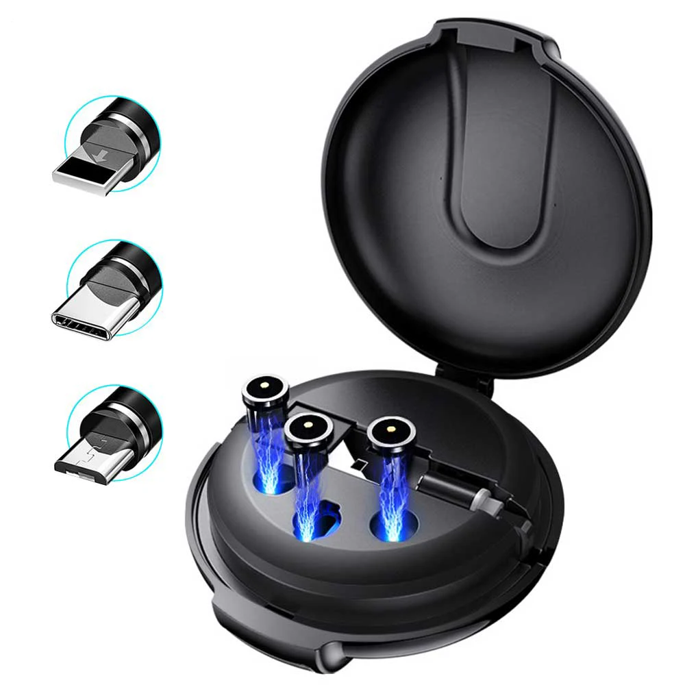 Retractable Magnetic Cable 3 in1 Fast Charging Micro USB Type C Cable Universal Charger for iPhone 8pin iPad Huawei Android
Retractable Magnetic Cable 3 in1 Fast Charging Micro USB Type C Cable Universal Charger for iPhone 8pin iPad Huawei Android