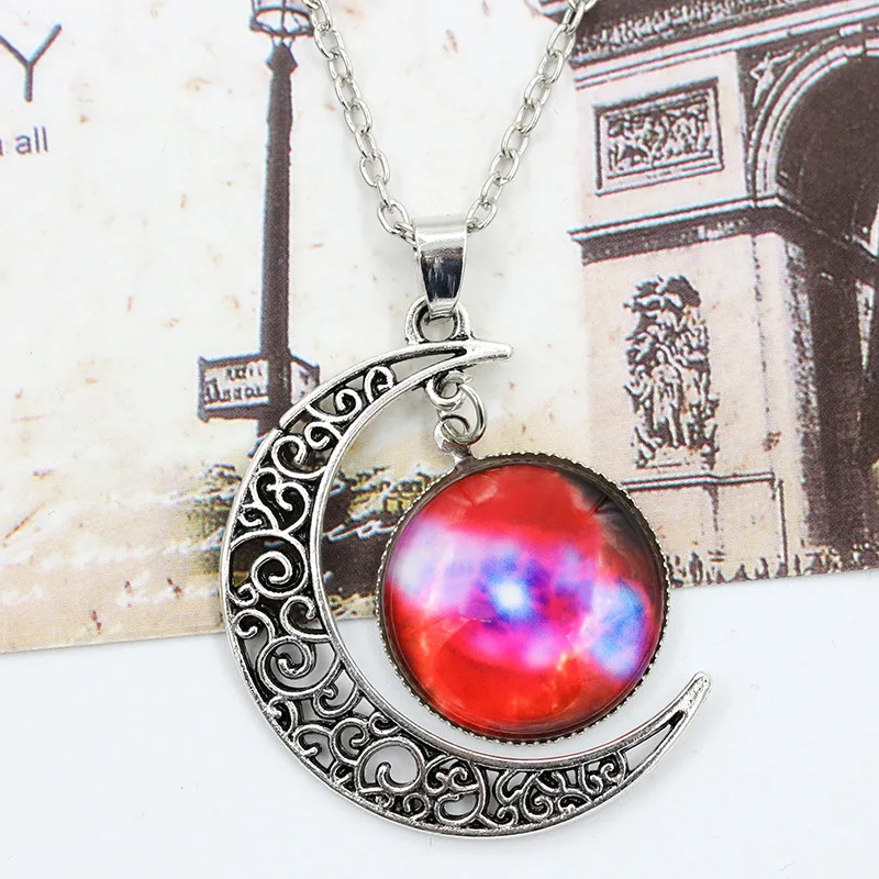 Luokey Creative Starry Sky Universe Planet Necklaces For Women Men Vintage Silver Color Moon Star Pendant Necklaces Bijoux Femme
Luokey Creative Starry Sky Universe Planet Necklaces For Women Men Vintage Silver Color Moon Star Pendant Necklaces Bijoux Femme