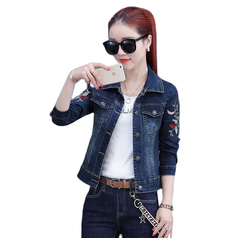 Women's Denim Jackets Autumn Vintage Casual Single Breasted Coat Female Embroidery Jean Jacket Outerwear Women Coat Plus Size 5X
Women's Denim Jackets Autumn Vintage Casual Single Breasted Coat Female Embroidery Jean Jacket Outerwear Women Coat Plus Size 5X