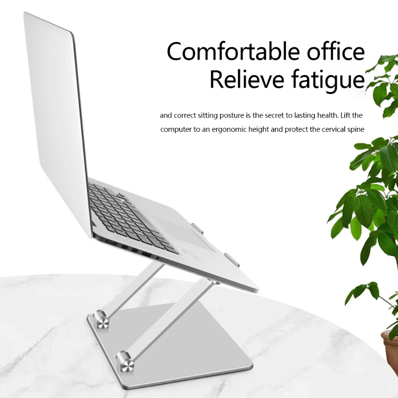 Foldable Laptop Stand Aluminium Alloy Non-Slip Holder Bracket Heat Release Cooling Notebook Riser For 10-18 inch Laptop
Foldable Laptop Stand Aluminium Alloy Non-Slip Holder Bracket Heat Release Cooling Notebook Riser For 10-18 inch Laptop