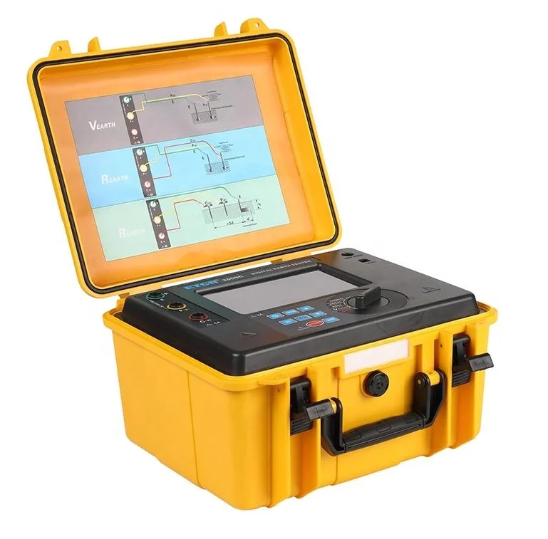 ETCR3000C Digital earth resistance tester for electrical equipment rechargeable lithium battery ground resistance measurement
ETCR3000C Digital earth resistance tester for electrical equipment rechargeable lithium battery ground resistance measurement