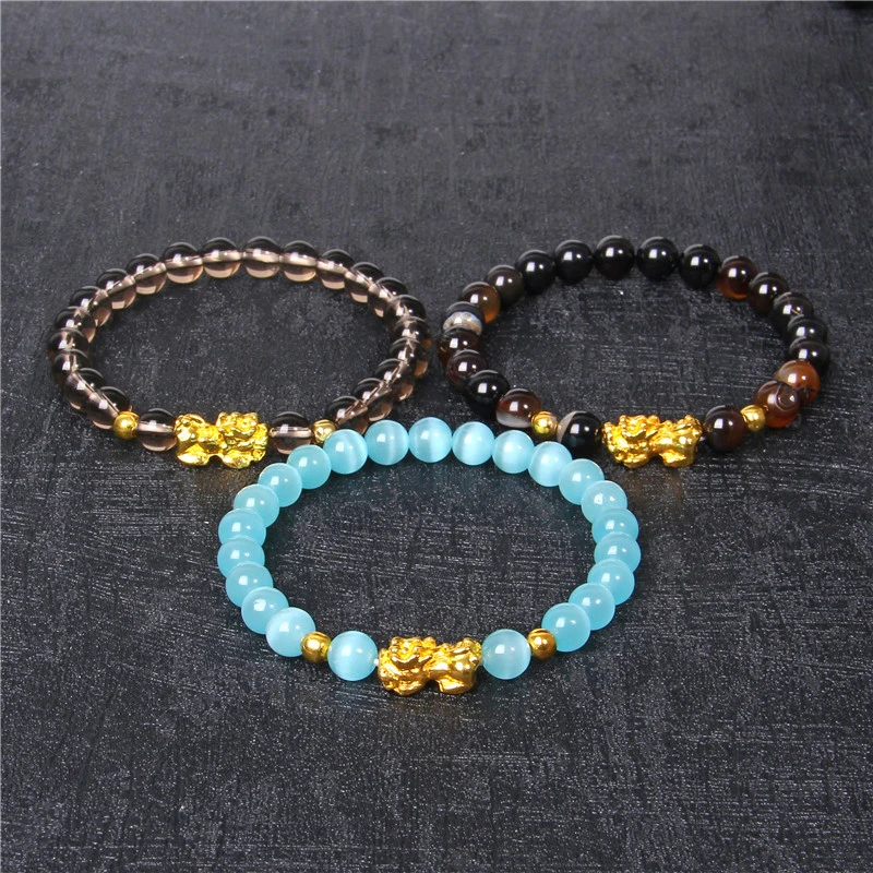 YEYULIN 1Pcs Golden Pixiu Obsidian Bracelet Feng Shui Black Bead Alloy Wealth Bracelet Charm Handmade Lucky Amulet Bracelet Gift
YEYULIN 1Pcs Golden Pixiu Obsidian Bracelet Feng Shui Black Bead Alloy Wealth Bracelet Charm Handmade Lucky Amulet Bracelet Gift