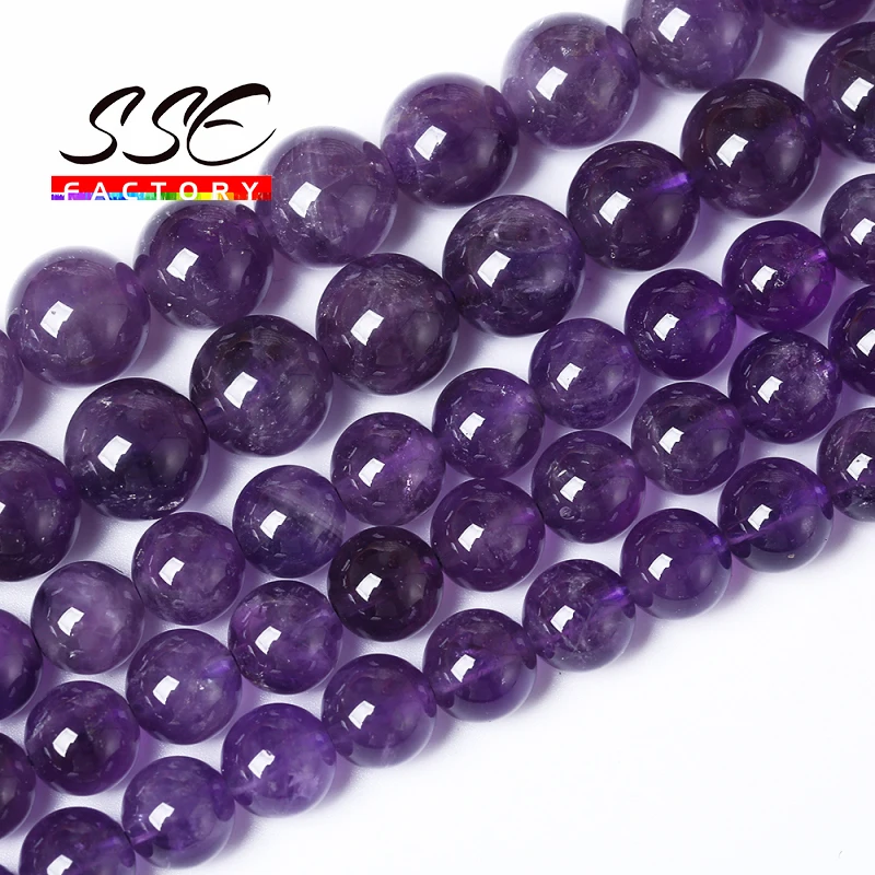 Top Quality Natural Purple Amethysts Crystal Beads Natural Stone Round Loose Beads 15"Strand 3 4 6 8 10 12MM For Jewelry Making
Top Quality Natural Purple Amethysts Crystal Beads Natural Stone Round Loose Beads 15"Strand 3 4 6 8 10 12MM For Jewelry Making