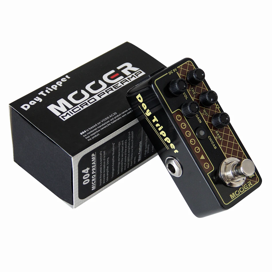 MOOER 004 Day Tripper Digital Preamp electric guitar pedal High quality dual channel preamp Independent 3 band EQ 
MOOER 004 Day Tripper Digital Preamp electric guitar pedal High quality dual channel preamp Independent 3 band EQ