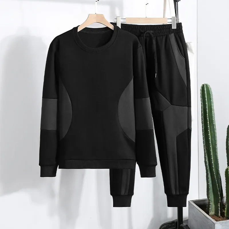 Autumn Mens Tracksuit Sets Plus Size Long Sleeve Hooded T-Shirt Stretchy Lace-Up Harem Pants Winter Thick Fleece Two Piece Set
Autumn Mens Tracksuit Sets Plus Size Long Sleeve Hooded T-Shirt Stretchy Lace-Up Harem Pants Winter Thick Fleece Two Piece Set