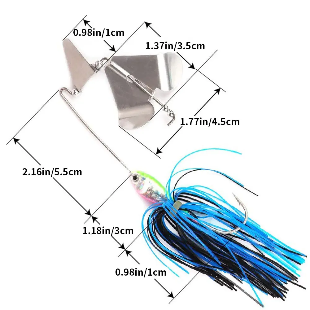 4PCS Fishing Lure Spinnerbait Topwater Lures Spinnerbait Kits Hard Metal Lure for Freshwater Saltwater fishing accessories
4PCS Fishing Lure Spinnerbait Topwater Lures Spinnerbait Kits Hard Metal Lure for Freshwater Saltwater fishing accessories