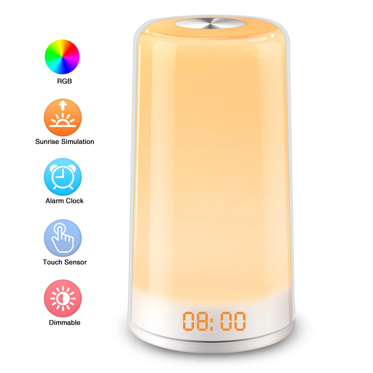 Wake Up Light Workday Alarm Clock with 7 Colors RGB Night Light Indoor Dimmable LED Light Night Lamp for Kids Room Bedroom DC5V
Wake Up Light Workday Alarm Clock with 7 Colors RGB Night Light Indoor Dimmable LED Light Night Lamp for Kids Room Bedroom DC5V