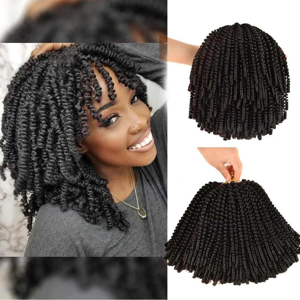 Aidaiya 8inch Fluffy Spring Twist Crochet Hair Synthetic Crochet Braids Black with Ombre Crochet Braids Hair Extension bulk hair
Aidaiya 8inch Fluffy Spring Twist Crochet Hair Synthetic Crochet Braids Black with Ombre Crochet Braids Hair Extension bulk hair