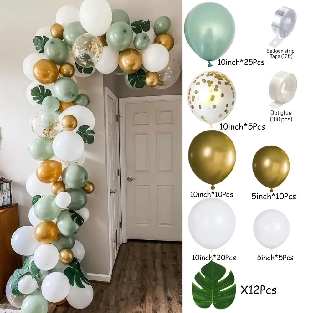 89pcs Jungle Theme Party Decoration Balloon Garland Arch Kit Green Lalex Balloon For Kids 1st Birthday Party Baby Shower Decors
89pcs Jungle Theme Party Decoration Balloon Garland Arch Kit Green Lalex Balloon For Kids 1st Birthday Party Baby Shower Decors