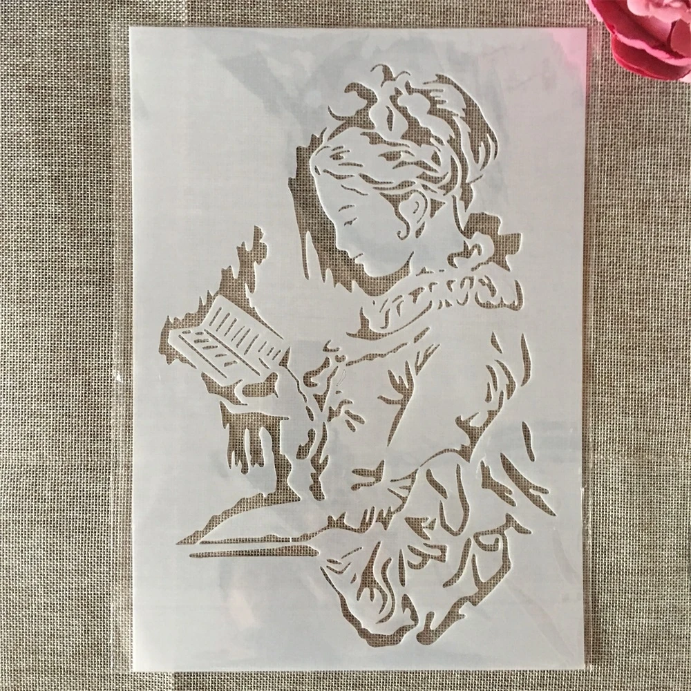 A4 29cm Reading Study Girl Student DIY Layering Stencils Wall Painting Scrapbook Coloring Embossing Album Decorative Template
A4 29cm Reading Study Girl Student DIY Layering Stencils Wall Painting Scrapbook Coloring Embossing Album Decorative Template