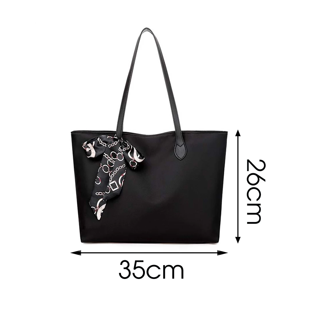 Nylon Waterproof High Capacity Women Shoulder Bag Casual Tote Handbag with Scarves Fashion Canvas Female Lady Top-Handle Bags
Nylon Waterproof High Capacity Women Shoulder Bag Casual Tote Handbag with Scarves Fashion Canvas Female Lady Top-Handle Bags