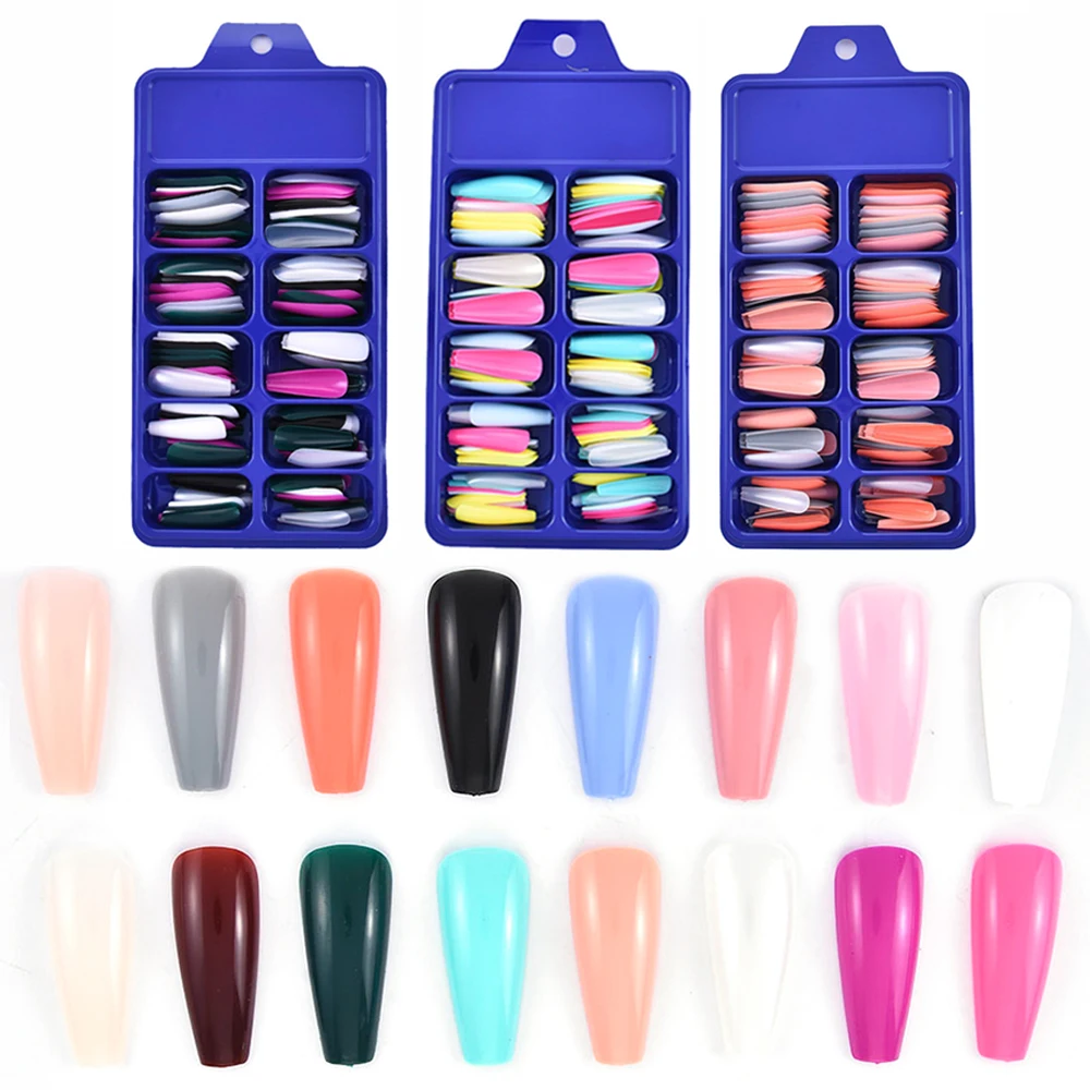 Nail Art Manicure Professional Mix Color Women False Nail Tips Acrylic Full Cover Long Coffin Detachable Fake 100Pcs/Set
Nail Art Manicure Professional Mix Color Women False Nail Tips Acrylic Full Cover Long Coffin Detachable Fake 100Pcs/Set