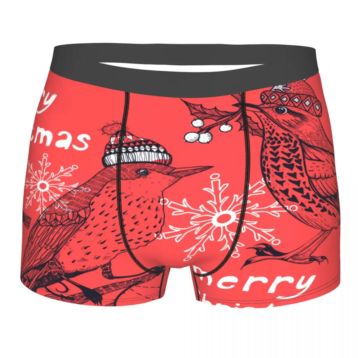 Men's Panties Underpants Boxers Underwear Funny Christmas Birds With Hat Sexy Male Shorts
Men's Panties Underpants Boxers Underwear Funny Christmas Birds With Hat Sexy Male Shorts