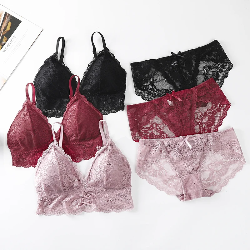 Women's Lace Bra Sets Seamless Underwear Backless Vest Sexy Panties Lingerie Padded Bralette Ultrathin Briefs Female Intimates
Women's Lace Bra Sets Seamless Underwear Backless Vest Sexy Panties Lingerie Padded Bralette Ultrathin Briefs Female Intimates