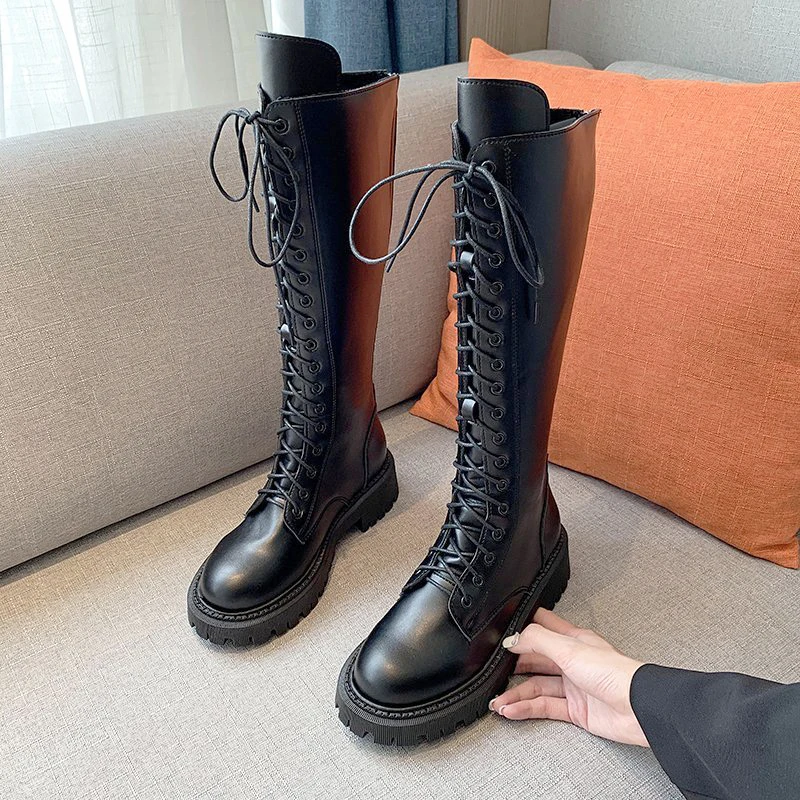 2021 Winter Plush Knee High Boots Women Black Punk Leather Combat Boots Gothic Shoes Woman Warm Fur Long Platform Boots
2021 Winter Plush Knee High Boots Women Black Punk Leather Combat Boots Gothic Shoes Woman Warm Fur Long Platform Boots