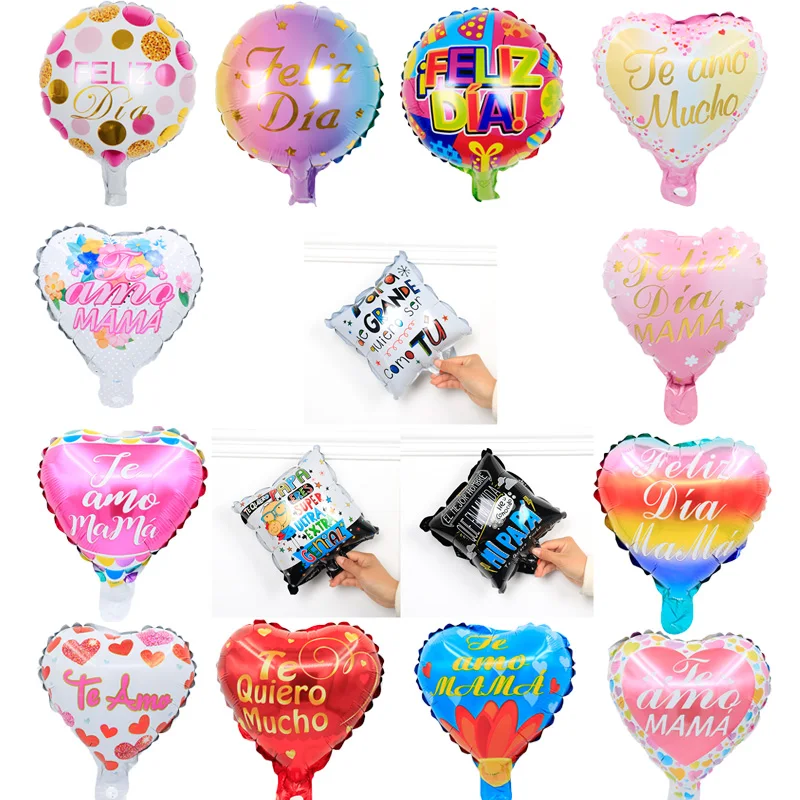 10inch Spanish Happy Birthday Love Foil Balloons 20pcs Feliz Cumpleanos Te Quiero Air Baloes Event Party Decoration Supplies
10inch Spanish Happy Birthday Love Foil Balloons 20pcs Feliz Cumpleanos Te Quiero Air Baloes Event Party Decoration Supplies