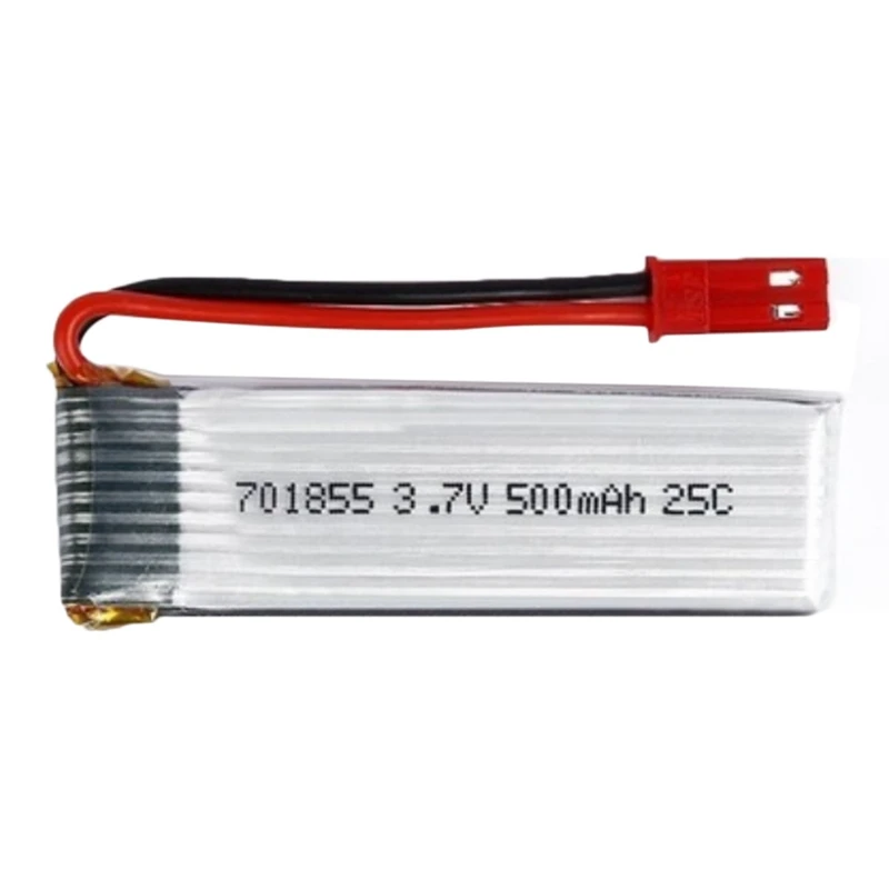 Фото 1 шт. 3 7 V 500Mah 25C Lipo батарея модель 701855 с Jst вилкой для Fpv Rc|Уличные - купить